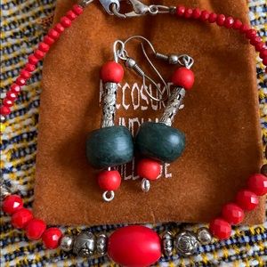 Earring and bracelet set